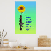 武器を持っているからこそ… ポスター (キッチン)