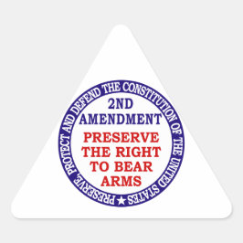 武器を携帯する権利を守る(第2改正) 三角形シール