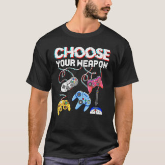 武器を選択 ビデオゲーム ゲーマー ゲーム Tシャツ