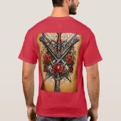 武器タトゥーデザインTシャツ Tシャツ (裏面)