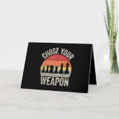 武器チェスおもしろいの駒を選択 シーズンカード (正面)