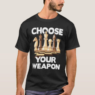 武器チェスおもしろい選手のチェスの恋人を選択 Tシャツ