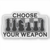 武器チェスゲームの選択 シール (正面)