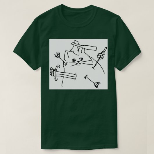 武器ネコ Tシャツ (デザイン正面)