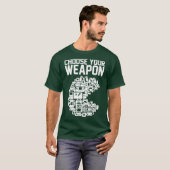武器ビデオゲームゲームコンソールの選択 Tシャツ (正面フル)