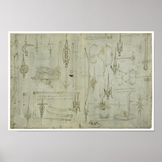 武器勉強、レオナルド・ダ・ヴィンチ ポスター (正面)