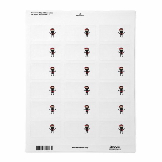 武器忍者 ラベル (フルシート)