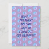 武器 エイリアン 誘拐 招待状 (正面)
