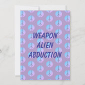 武器 エイリアン 誘拐 招待状 (裏面)
