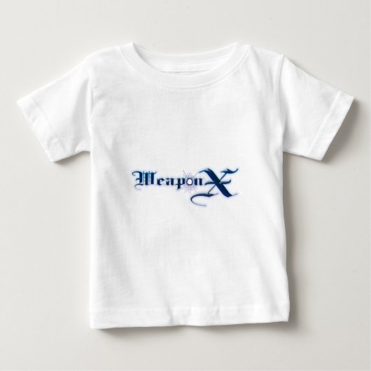武器Xの青 ベビーTシャツ (正面)