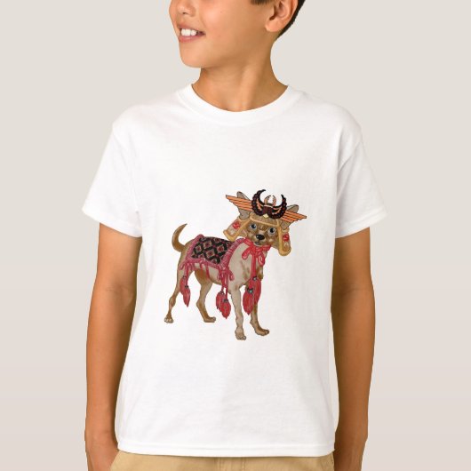 武士のチワワ Tシャツ (正面)