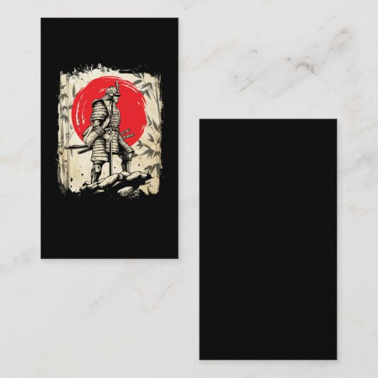 武士のヒーロー日本の日本剣士|過去記事 名刺 (正面/裏面)