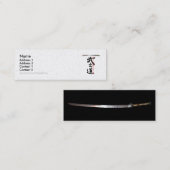 武士のプロフィールカードの方法 スキニー名刺 (正面/裏面)