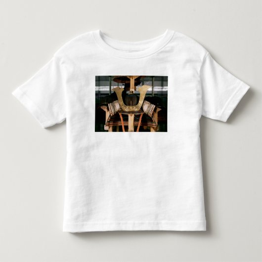 武士のヘルメット、14世紀半ば トドラーTシャツ (正面)