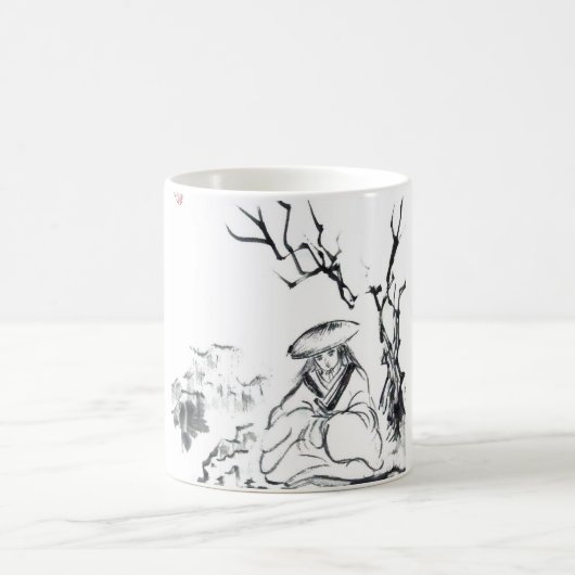 武士のマグのめい想 コーヒーマグカップ (中央)