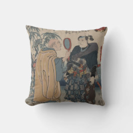 武士のヴィンテージの日本人のイメージの点検 クッション