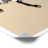 武士の二頭。グラフィックアート ポスター (角)