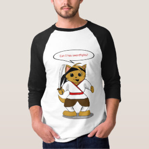 武士の保証猫 Tシャツ