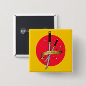 武士の剣の入れ墨 缶バッジ (正面&裏面)