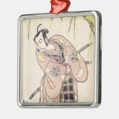 武士の地位として最初のNakamura Nakazo メタルオーナメント (左)