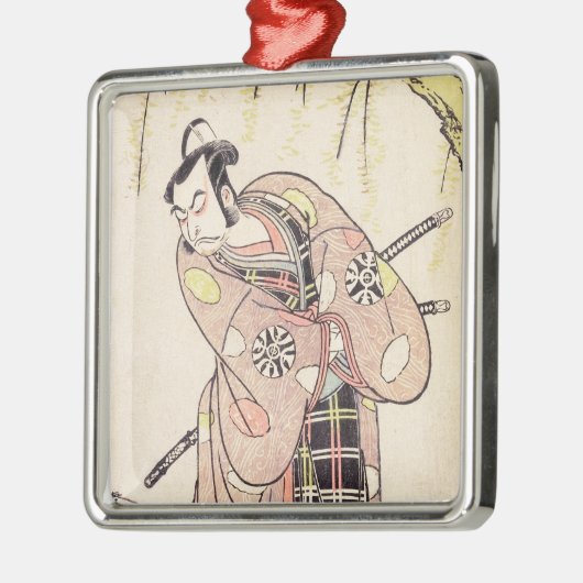 武士の地位として最初のNakamura Nakazo メタルオーナメント (左)