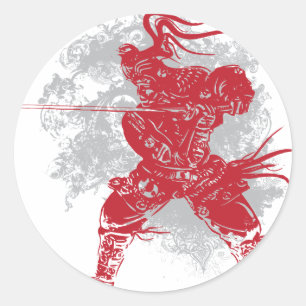 武士の姿勢 ラウンドシール