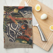 武士の忠度・教経 キッチンタオル (四つ折り)