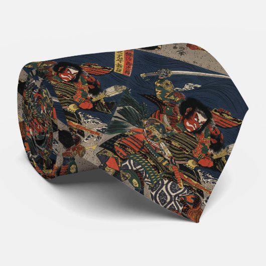 武士の忠度・教経 ネクタイ (ロール)