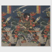 武士の忠度・教経 ラッピングペーパー (フラット)