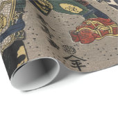 武士の忠度・教経 ラッピングペーパー (ロールコーナー)