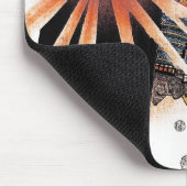 武士の戦士の水ぶくれが生じる日曜日のクールな日本の芸術 マウスパッド (コーナー)