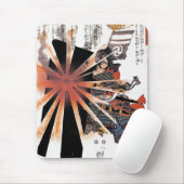 武士の戦士の水ぶくれが生じる日曜日のクールな日本の芸術 マウスパッド (マウス)