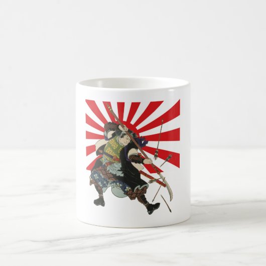 武士の旗のマグ コーヒーマグカップ (中央)