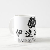 武士の日付Masamune コーヒーマグカップ (正面左)
