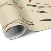 武士の正行は矢の雨に当たって戦っている ラッピングペーパー (ロールコーナー)