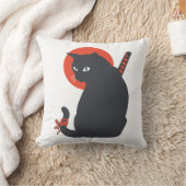 武士の猫たち – 背景色を選ぶ クッション (ブランケット)