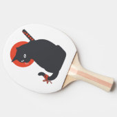 武士の猫たち – 背景色を選ぶ 卓球ラケット (横)