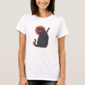 武士の猫たち – 背景色を選ぶ Tシャツ (正面)