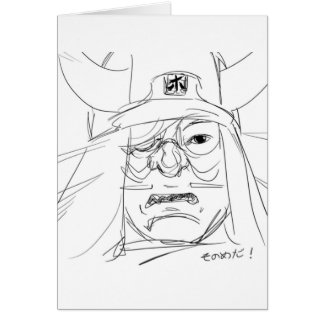 武士の目の郵便はがき