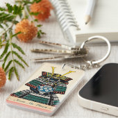 武士の装甲Ō-yoroiの日本のクラシックな芸術の入れ墨 キーホルダー (正面右)