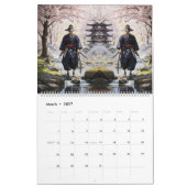 武士の道 カレンダー (3月 2027)