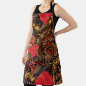 武士の面日本の模様。 エプロン (インサイチュ)