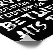 武士は餓死しても身なりをする ポスター (角)