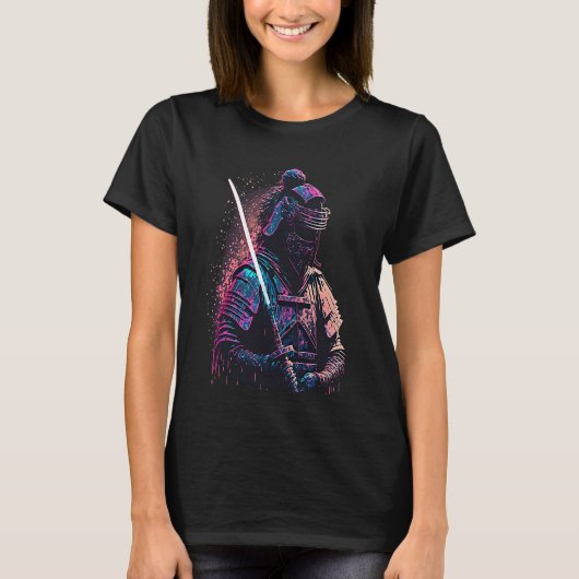 武士大胆不敵な日本文化1 Tシャツ (正面)