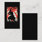 武士文日本の化剣士ヴィンテージ 名刺 (正面/裏面)