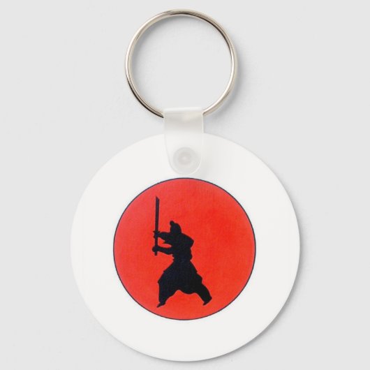 武士日本ののキーリングの贈り物の武士道 キーホルダー (正面)