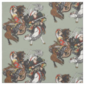武士日本のの戦い ファブリック (見本)