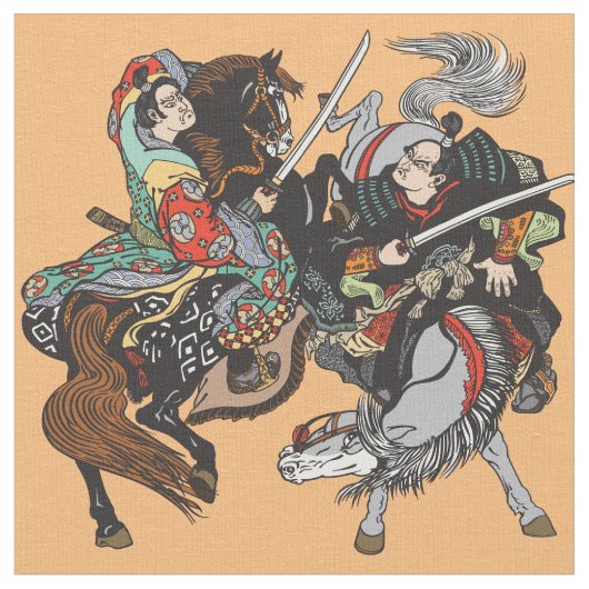 武士日本のの戦闘布 ファブリック (クローズアップ)