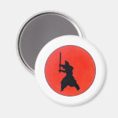 武士日本のの磁石の武士道 マグネット (正面/裏面)