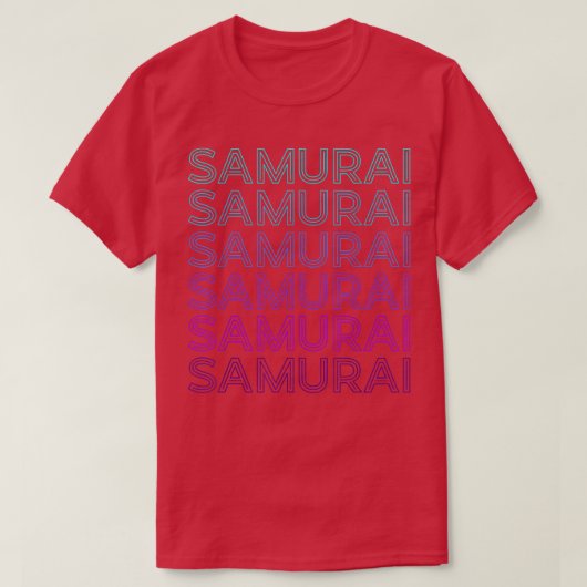 武士武士道日本のレトロTシャツ Tシャツ (デザイン正面)